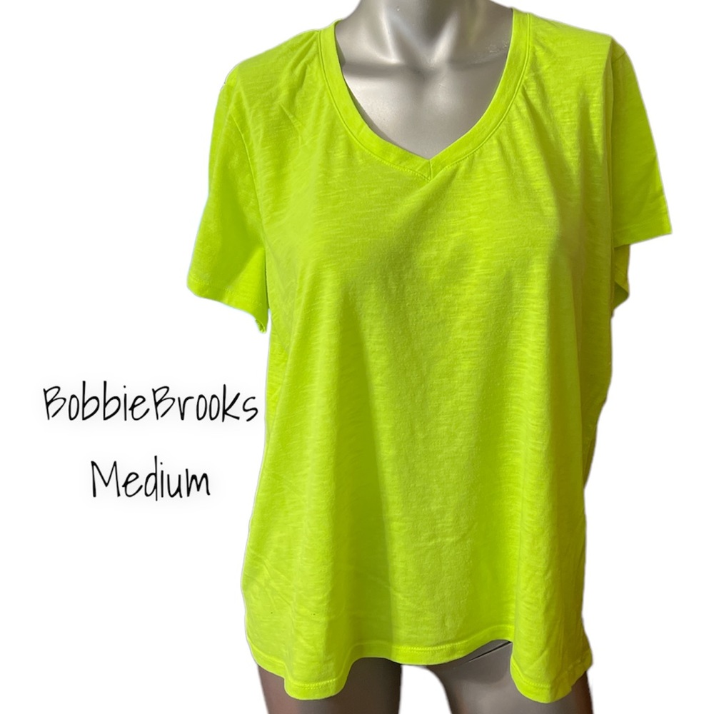 🌸3/$30🌸GUC BOBBIE BROOKS NEON YELLOW SHORT SLEEVE T-SHIRT. MEDIUM.